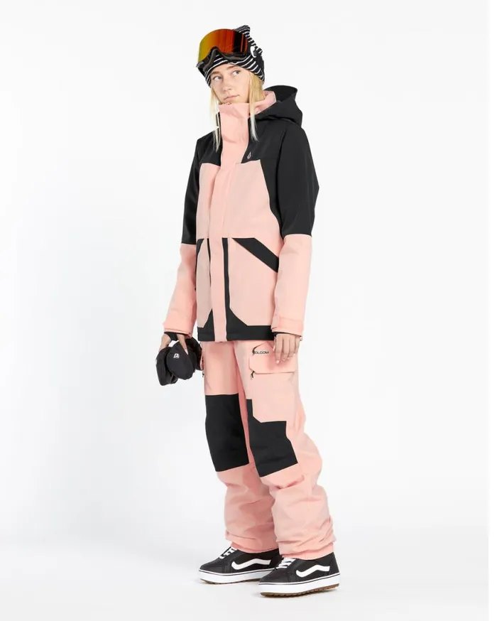 Womens Shelter 3D Stretch Jacket 8211 Coral Haze Womens Volcom Jackets