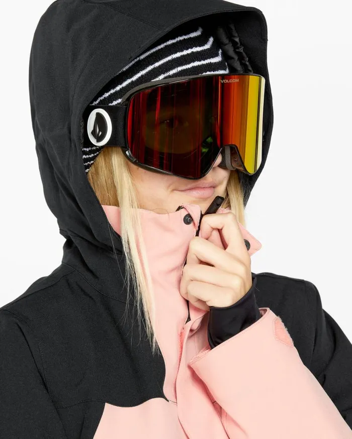 Womens Shelter 3D Stretch Jacket 8211 Coral Haze Womens Volcom Jackets