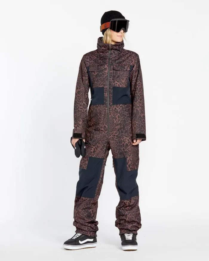 Womens Shiloh Snow Suit 8211 Leopard Womens Volcom Jackets
