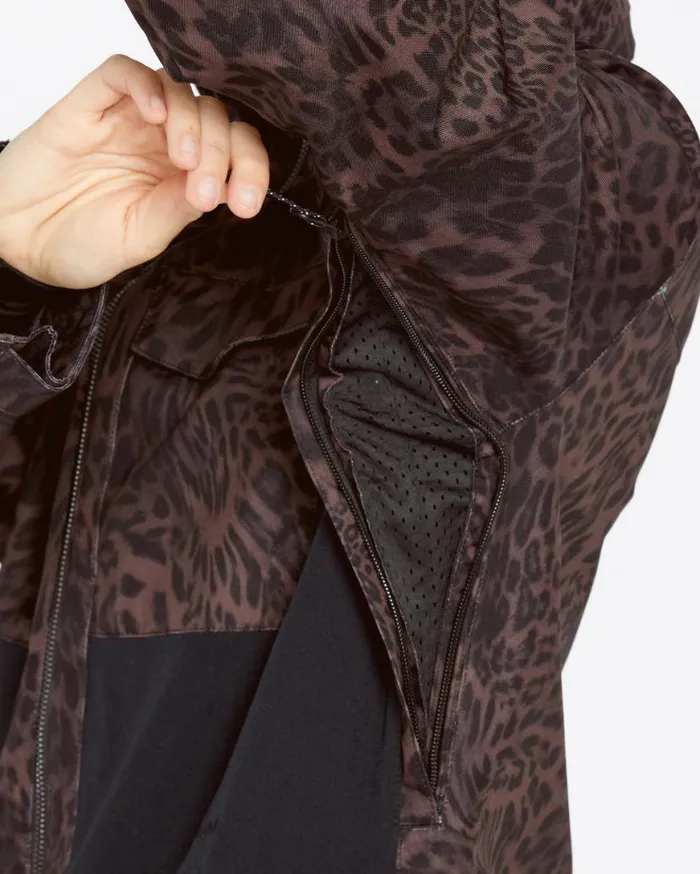 Womens Shiloh Snow Suit 8211 Leopard Womens Volcom Jackets