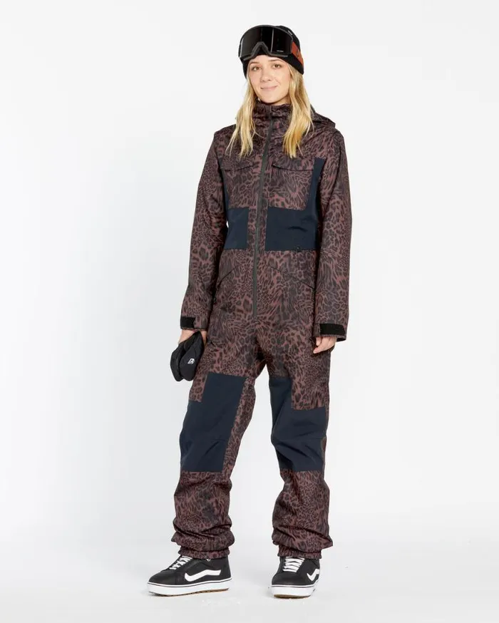 Womens Shiloh Snow Suit 8211 Leopard Womens Volcom Jackets