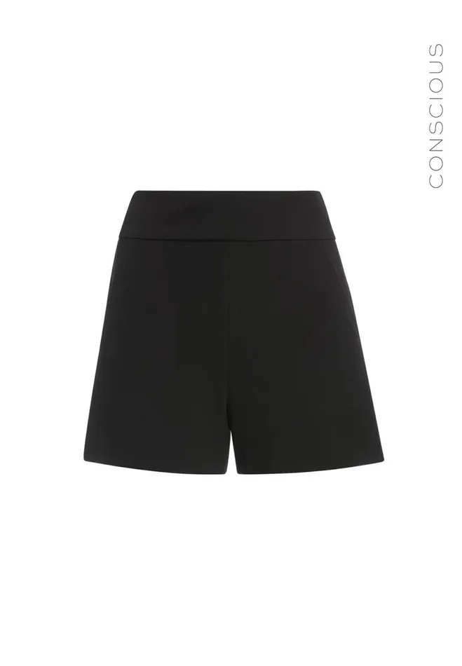 Womens Shorts Alice Olivia Donald High Waist Short Black