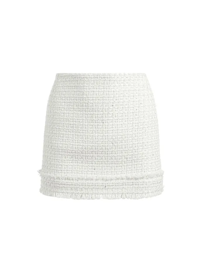 Womens Skirts Alice Olivia Ecenia Mini Skirt Off White