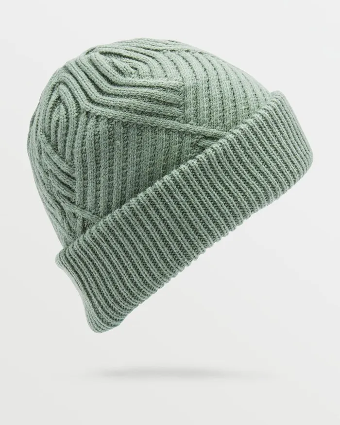 Womens Stone Knit Beanie 8211 Lichen Green Womens Volcom Beanies