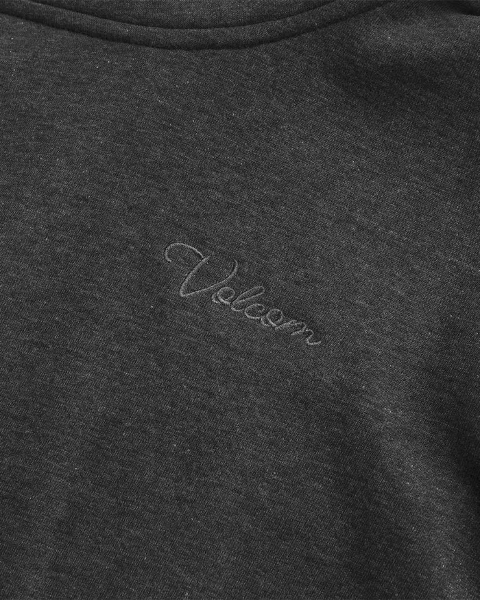 Womens Tower Pullover Fleece 8211 Black Womens Volcom Layering