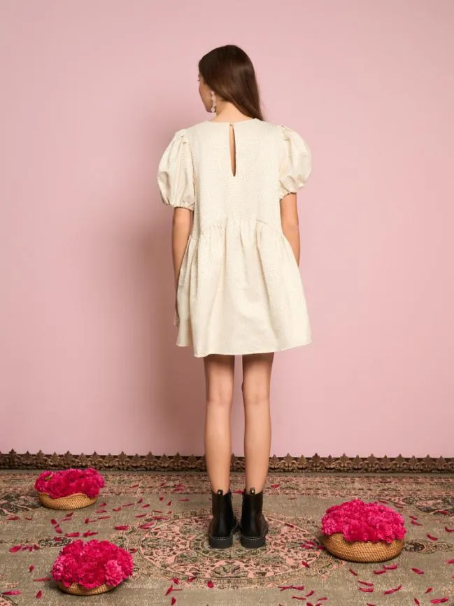 Womenswear Chai Pearl Jacquard Dress Pearled Ivory Sister Jane