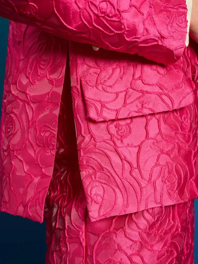 Womenswear Dia Rose Jacquard Blazer Hot Pink Sister Jane Womenswear Dia Rose Jacquard Blazer Hot Pink Sister Jane