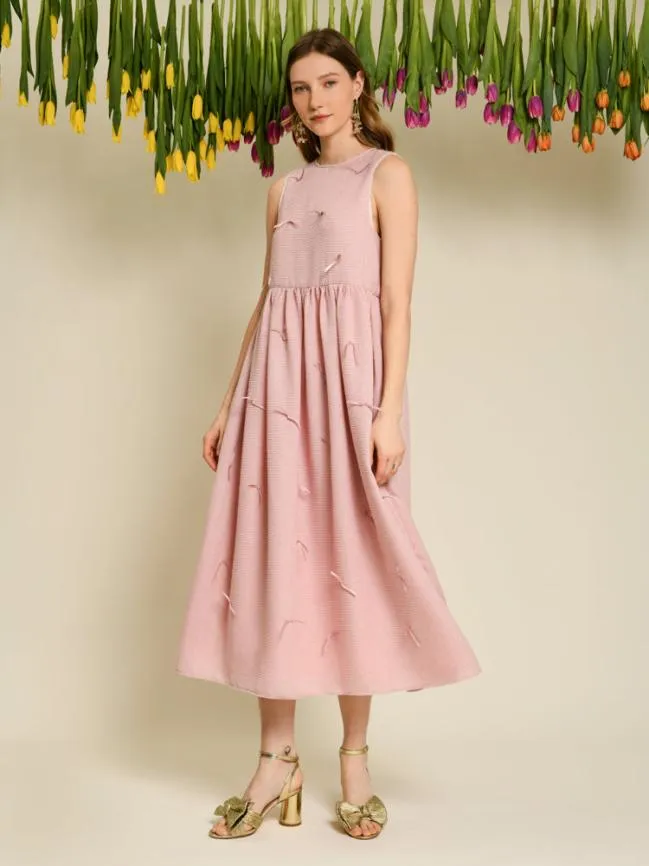 Womenswear DREAM Lily Flowered Midi Dress Lobster Red Sister Jane
