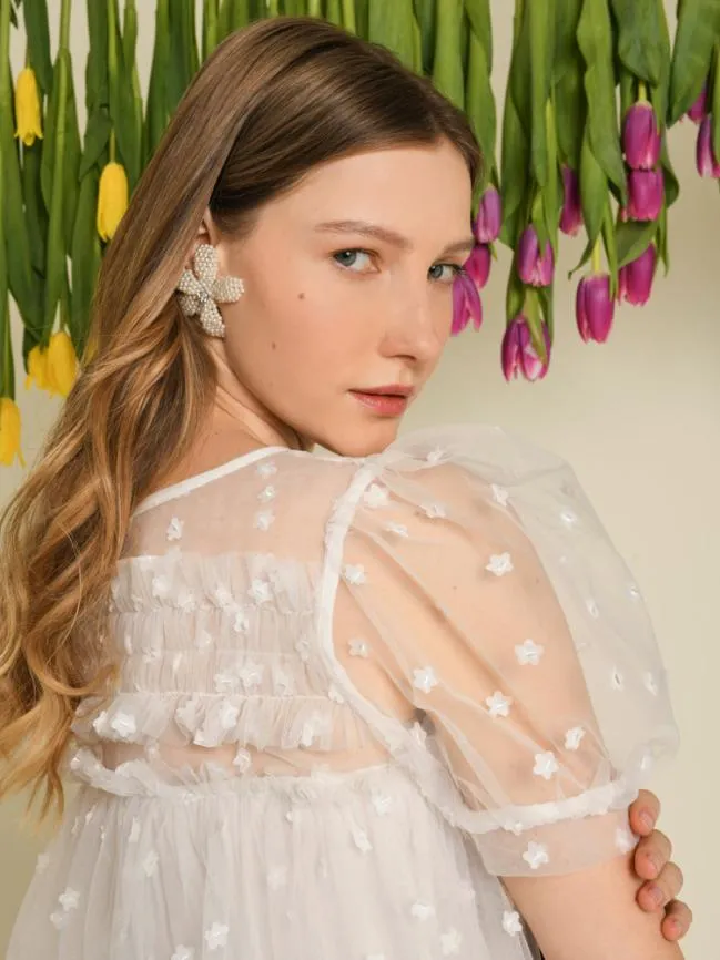 Womenswear DREAM Seed Tulle Top Snow White Sister Jane