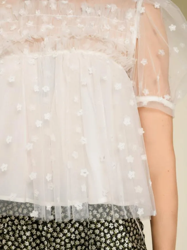 Womenswear DREAM Seed Tulle Top Snow White Sister Jane