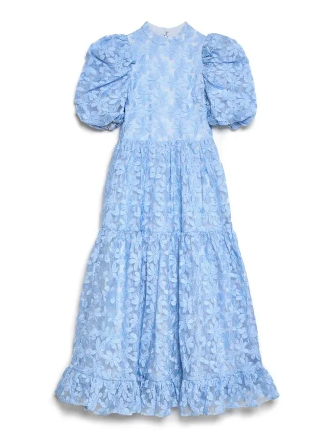 Womenswear DREAM Sky Lily Embroidered Midi Dress Placid Blue Sister Jane Womenswear DREAM Sky Lily Embroidered Midi Dress Placid Blue Sister Jane