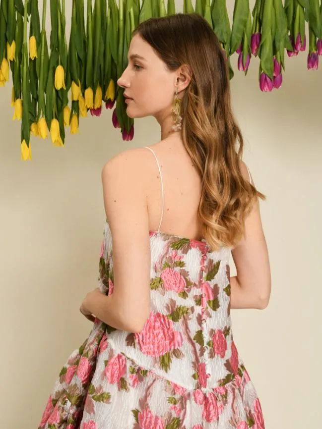 Womenswear DREAM Tulipa Jacquard Tiered Dress Treetop Green Sister Jane Womenswear DREAM Tulipa Jacquard Tiered Dress Treetop Green Sister Jane