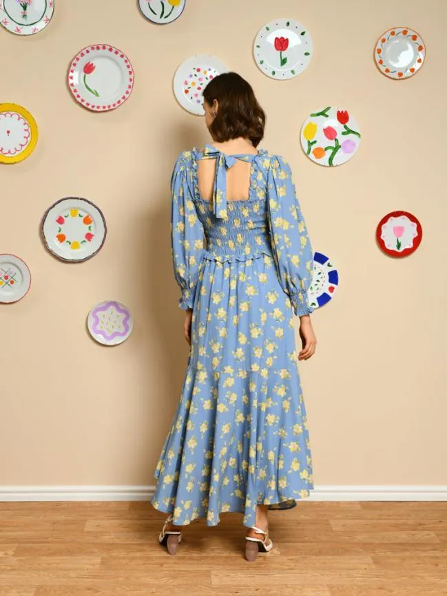 Womenswear Estella Tulip Midi Dress Cornflower Blue Sister Jane Womenswear Estella Tulip Midi Dress Cornflower Blue Sister Jane
