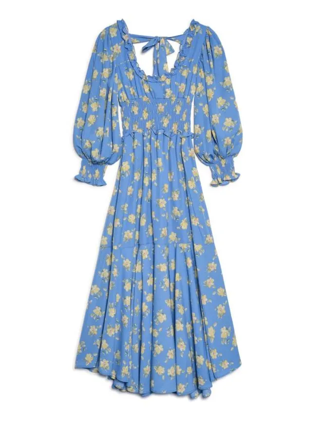 Womenswear Estella Tulip Midi Dress Cornflower Blue Sister Jane Womenswear Estella Tulip Midi Dress Cornflower Blue Sister Jane
