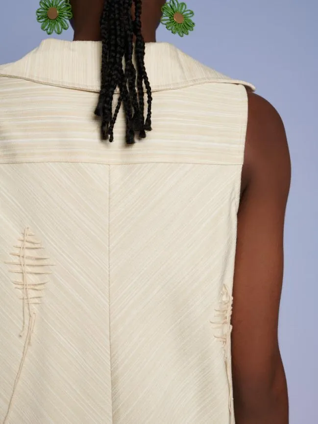 Womenswear Ghospell Rae Stitch Midi Dress Cream Beige Sister Jane Womenswear Ghospell Rae Stitch Midi Dress Cream Beige Sister Jane