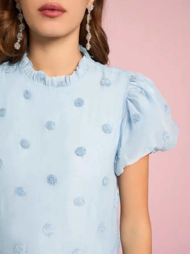 Womenswear Iolite Tiered Midi Dress Misty Glow Blue Sister Jane Womenswear Iolite Tiered Midi Dress Misty Glow Blue Sister Jane