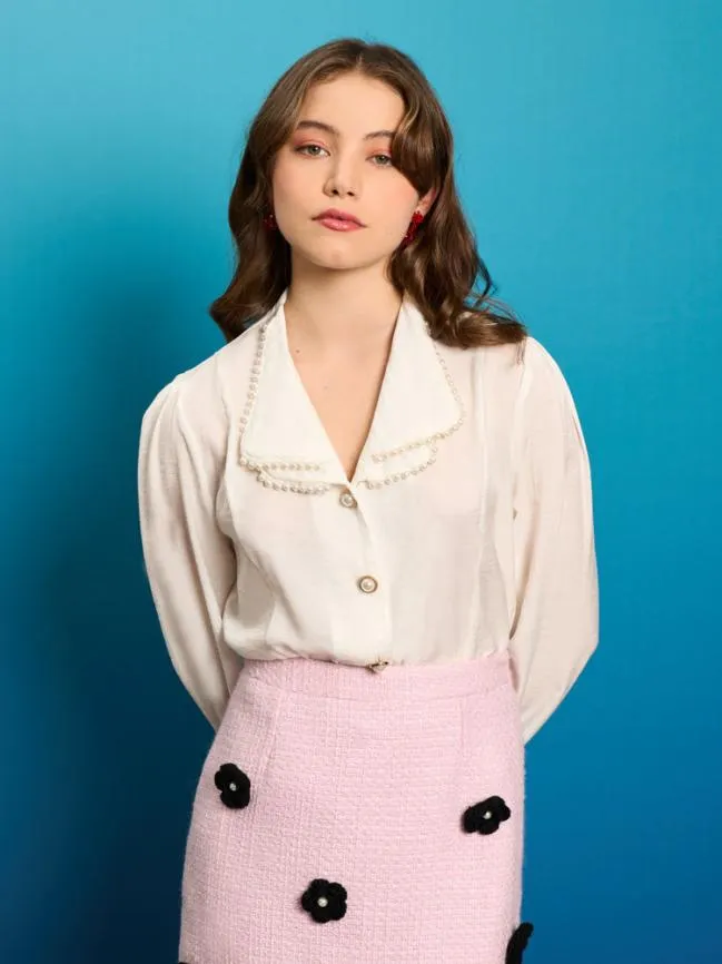 Womenswear Lana Pearl Blouse Pearl White Sister Jane