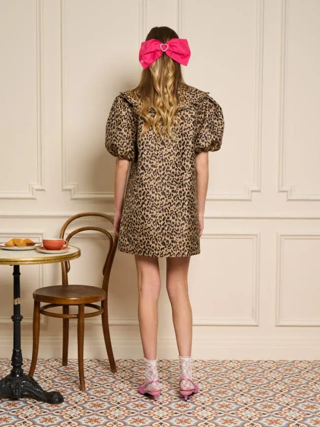 Womenswear Leonie Jacquard Mini Dress Leopard Sister Jane