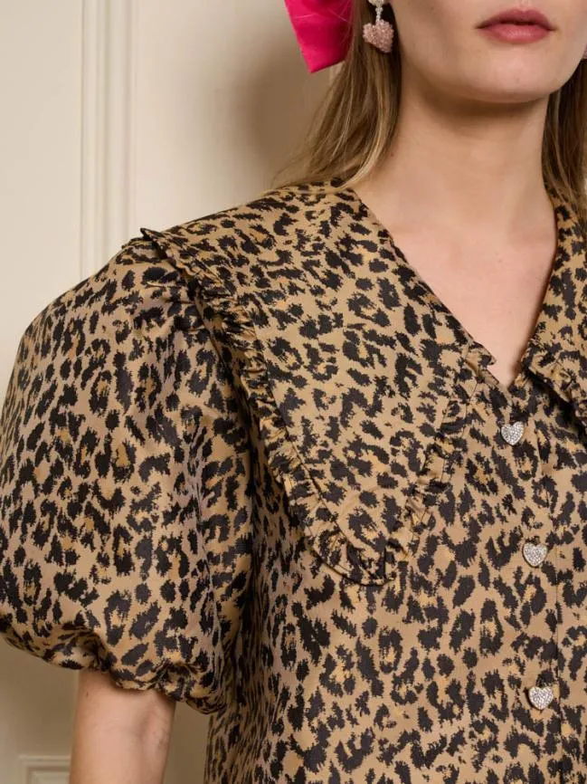 Womenswear Leonie Jacquard Mini Dress Leopard Sister Jane