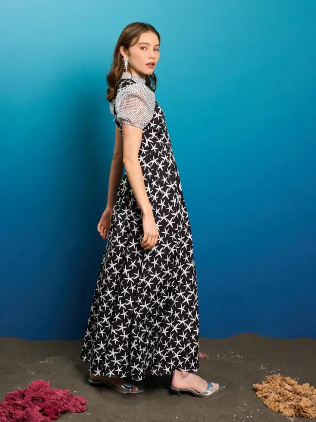 Womenswear Starfish Midi Dress Black Ink Sister Jane Womenswear Starfish Midi Dress Black Ink Sister Jane