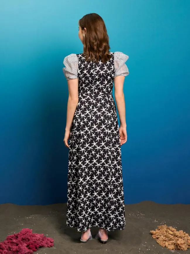 Womenswear Starfish Midi Dress Black Ink Sister Jane Womenswear Starfish Midi Dress Black Ink Sister Jane