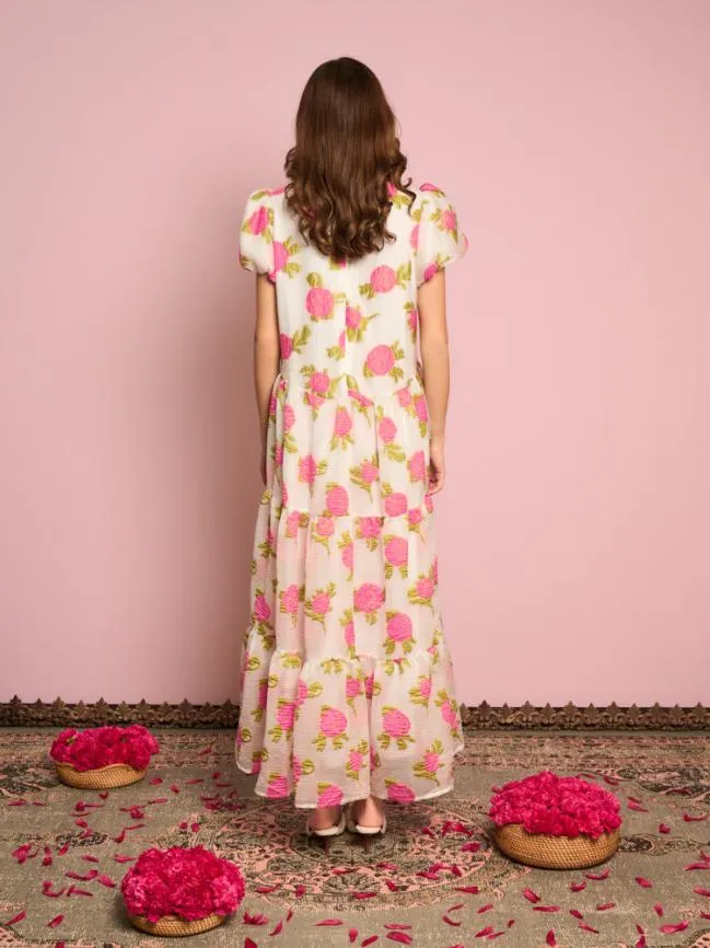 Womenswear Zinnia Tiered Maxi Dress Pearled White Sister Jane Womenswear Zinnia Tiered Maxi Dress Pearled White Sister Jane