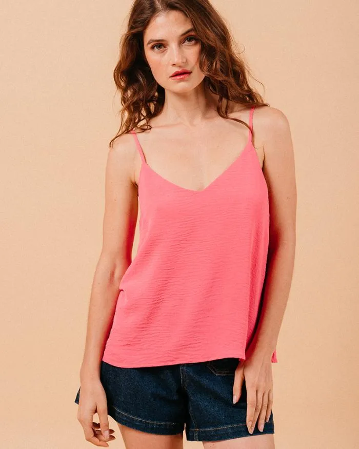 WOVEN TOP FUCHSIA MISSY Shop Grace and Mila Tank Tops