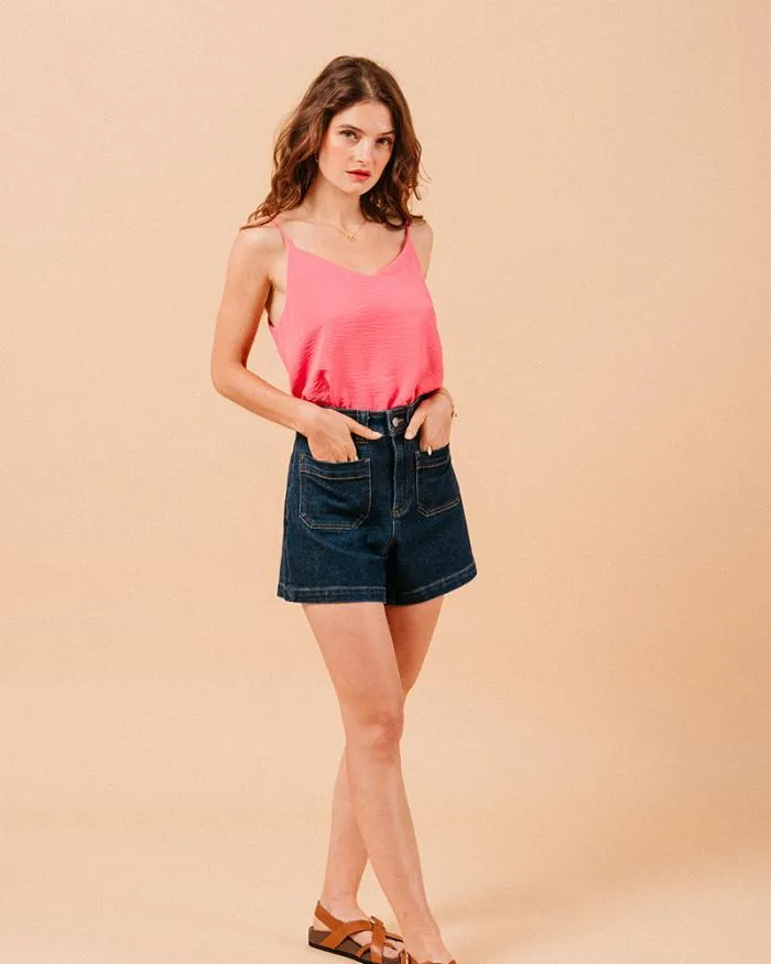 WOVEN TOP FUCHSIA MISSY Shop Grace and Mila Tank Tops