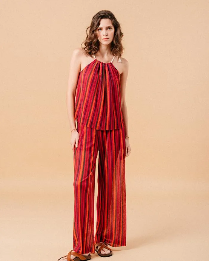 WOVEN TOP MULTICO MERCI Shop Grace and Mila Sleeveless Tops