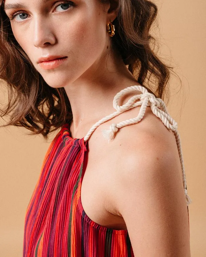 WOVEN TOP MULTICO MERCI Shop Grace and Mila Sleeveless Tops