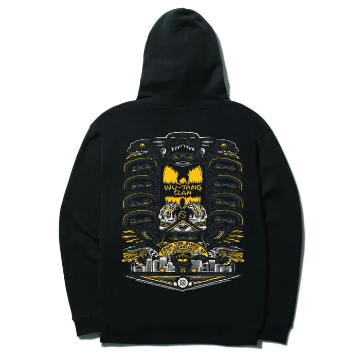 Wu Tang X Stance Panther Hoodie Black Men Stance Sweatshirts and Hoodies
