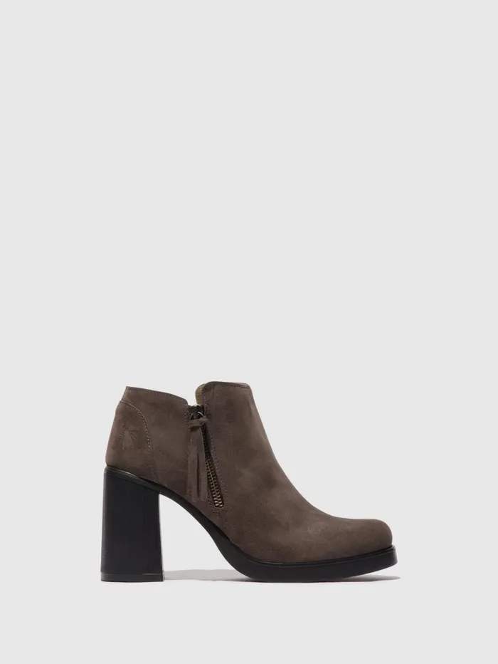 Zip Up Ankle Boots SHAR986FLY ANTHRACITE Women Fly London Ankle Boots
