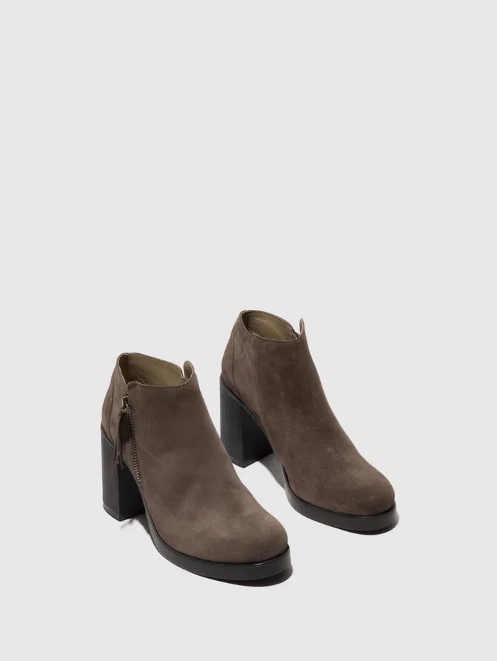Zip Up Ankle Boots SHAR986FLY ANTHRACITE Women Fly London Ankle Boots