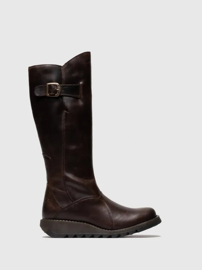 Zip Up Boots MOL 2 DK BROWN Women Fly London Boots