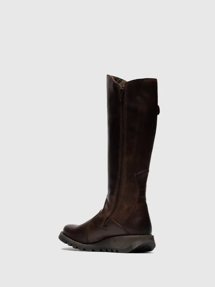 Zip Up Boots MOL 2 DK BROWN Women Fly London Boots