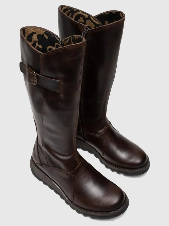 Zip Up Boots MOL 2 DK BROWN Women Fly London Boots